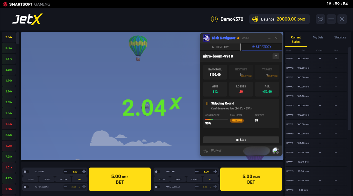 Betway JetX Predictor Extension Preview