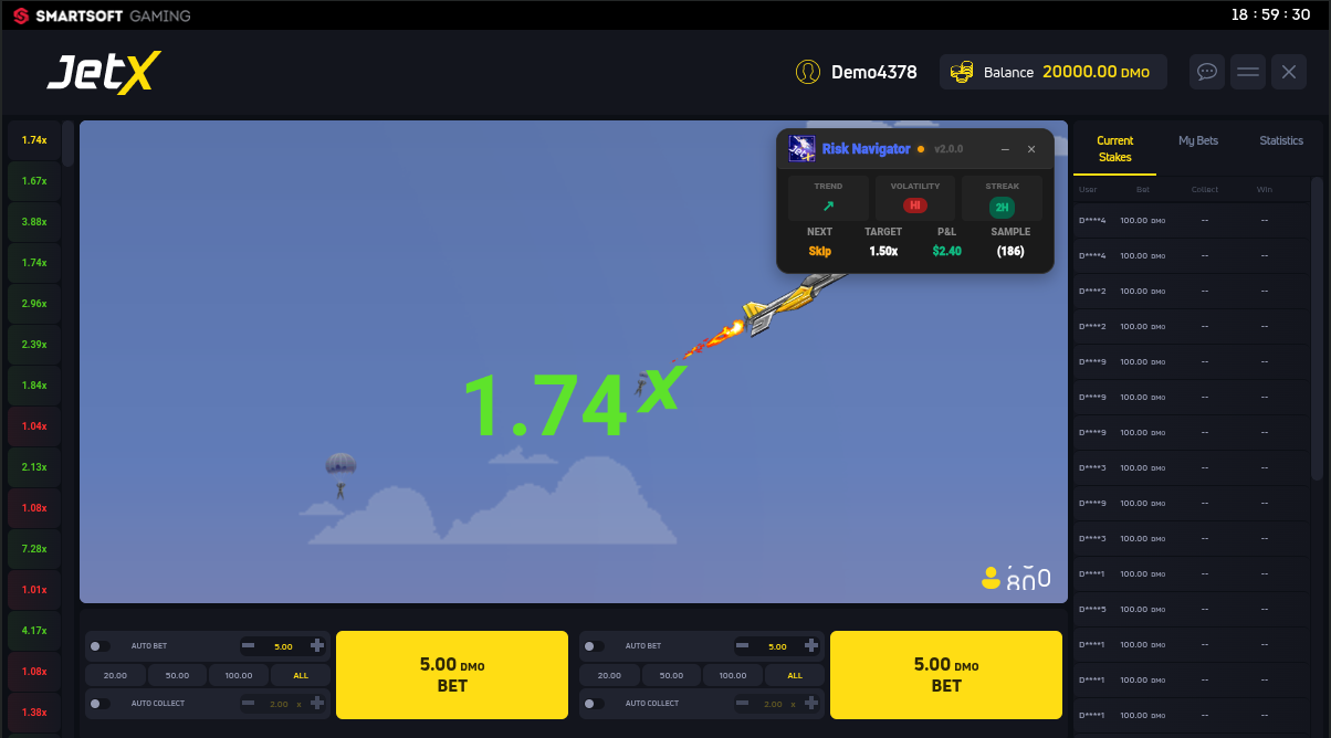 Betway Aviator Predictor Screenshot 2